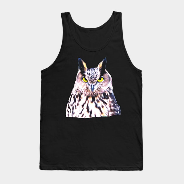 unique wild owl, owls, forest, animal, nature, Tank Top by rh_naturestyles